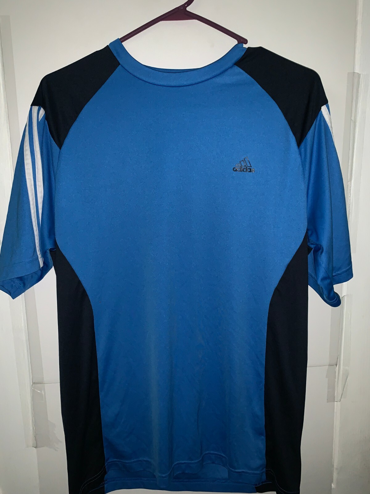 MEN'S ADIDAS 360 ACTIVE BLUE/BLACK ATHLETIC SHIRT SIZE L gallery