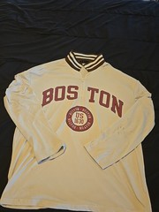 Shein Men’s Shirt XS Beige 1/4 Zip Pullover Long Sleeve Soft Boston Pre-owned