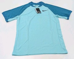 Mens Nike Zonal Cooling Golf Polo Blade Collar Teal Blue Sz S 833079-446