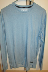 New Balance Men’s NB Dry Long Sleeve Light Blue Shirt Men’s Small cotton blend