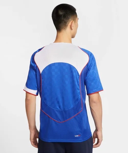 Nike DriFit Total 90 Mens Soccer Jersey Reissue Shirt Game Royal Blue White Red gallery