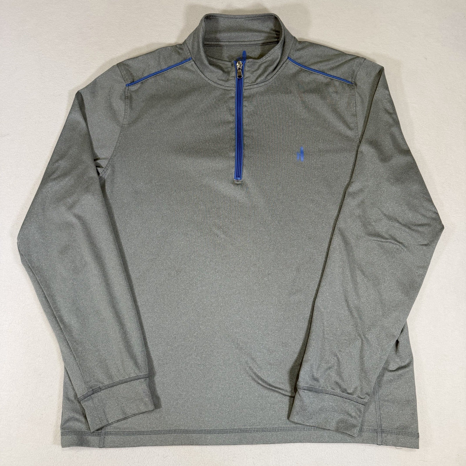 Johnnie-O Apex 1/4 Zip Pullover Mens Large Cloudbreak Gray Performance Golf gallery