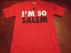 NEW I’M SO SALEM RED TECH FIT T-SHIRT SIZE S MA. HALLOWEEN WITCH CITY