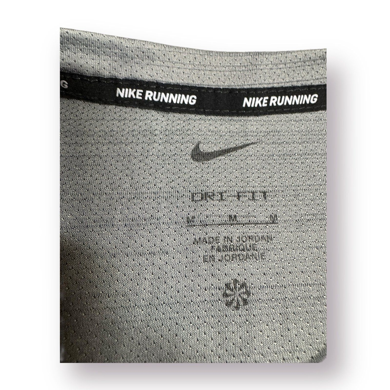 Nike Dri-Fit Running T-Shirt Size Medium Smoke Grey Miler Shirt Top Athletic gallery