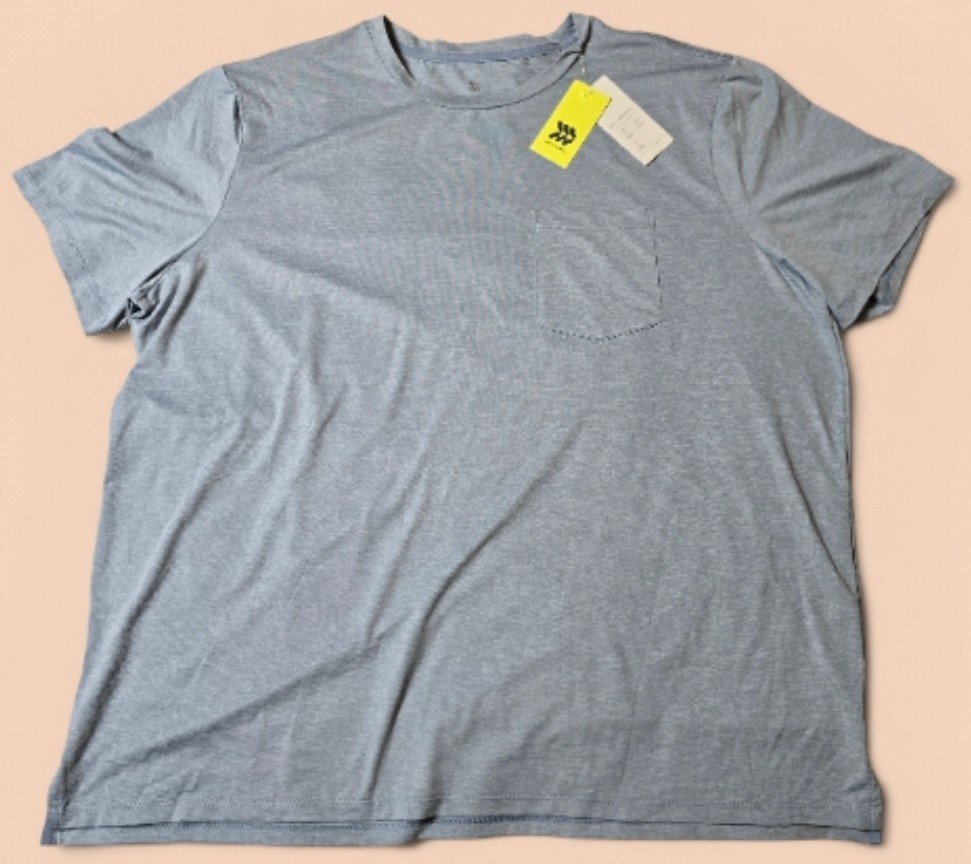 All In Motion Performance Pocket T-Shirt XL Heather Blue Moisture Wicking NWT gallery