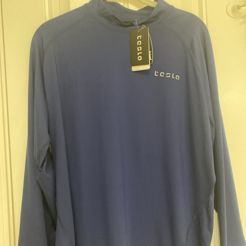 Tesla Gear 2XL Blue Long Sleeve Performance Training Shirt 575 gallery