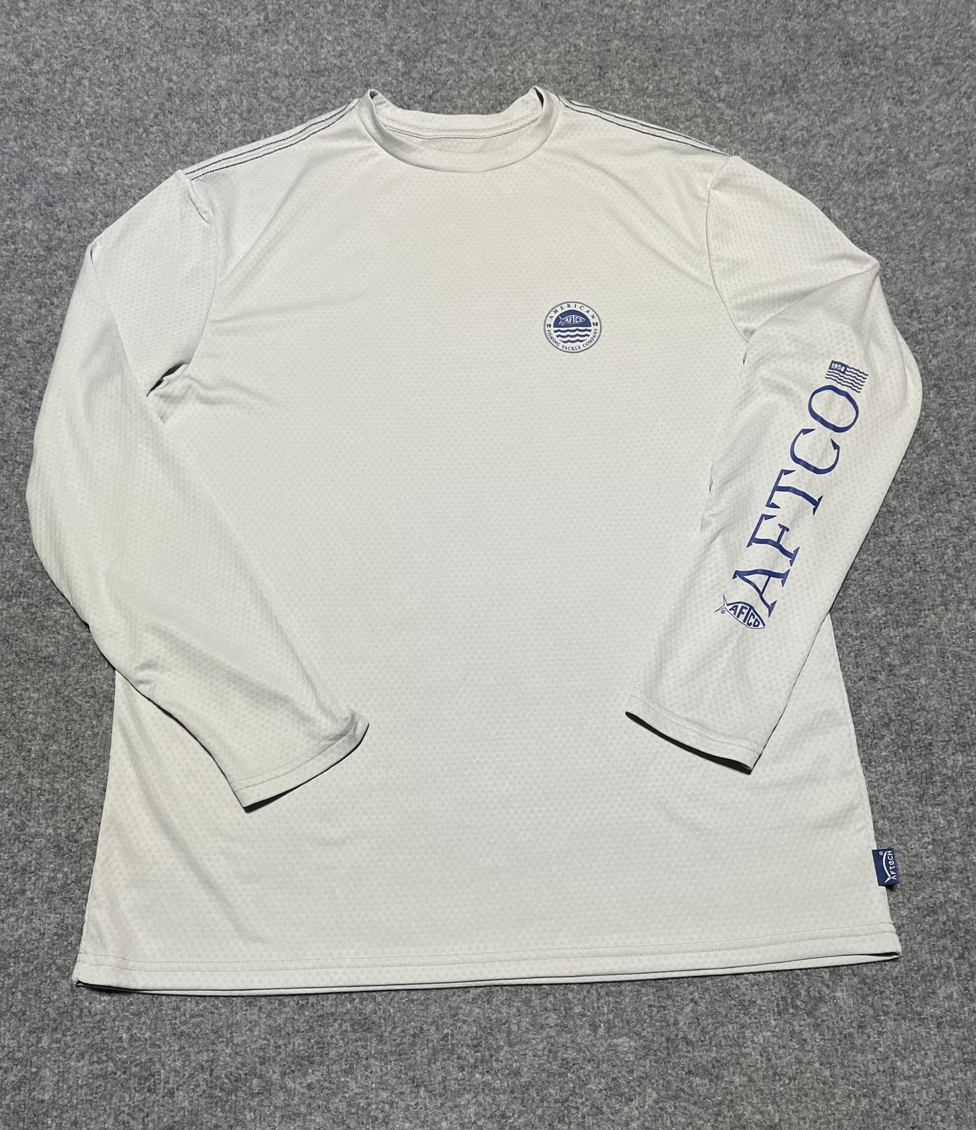 AFTCO Men's Large Long Sleeve Performance Fishing Shirt UPF 50+ Sun Protection gallery