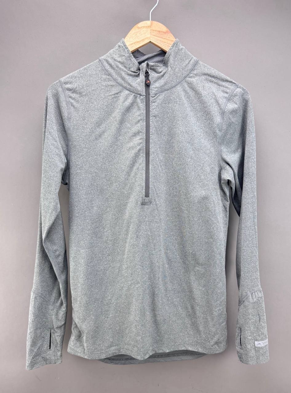 Terramar 1/2 Zip Pullover Mens S Green Lightweight Base Layer Long Sleeve Shirt gallery