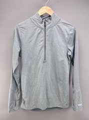 Terramar 1/2 Zip Pullover Mens S Green Lightweight Base Layer Long Sleeve Shirt
