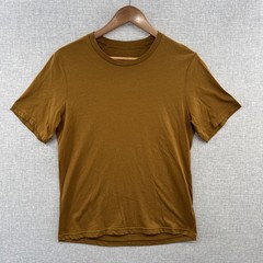 Janji Runterra Bio T Shirt Mens Small Tan Gold Supima Cotton Short Sleeve Adult