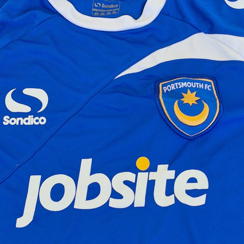 PORTSMOUTH FC Shirt Small Blue Mens Football SONDICO Home 2013-14 gallery
