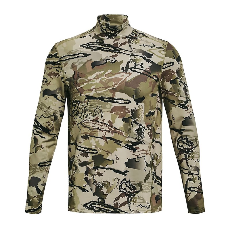 Under Armour ColdGear IR Mock Base Layer L/S (M)- Forest All Season/BLK gallery