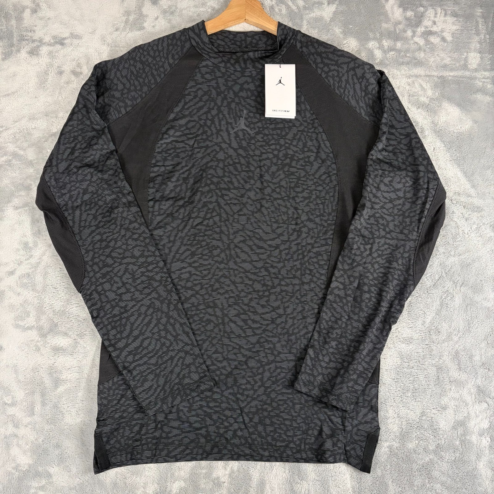 Jordan Dri-FIT ADV Shirt Mens Small Gray Long Sleeve Compression Athletic Top gallery