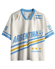 Custom Argentine Mesh Soccer Jersey, Argentine Football Jersey, Game Day Outfit
