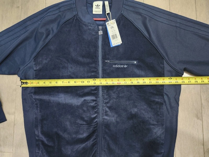Adidas Men Size XXL Originals Track Top Corduroy Jacket Night Indigo IX9600 NWT gallery