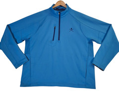 Zero Restriction Quarter Zip Golf Performance Pullover Men’s XL Blue