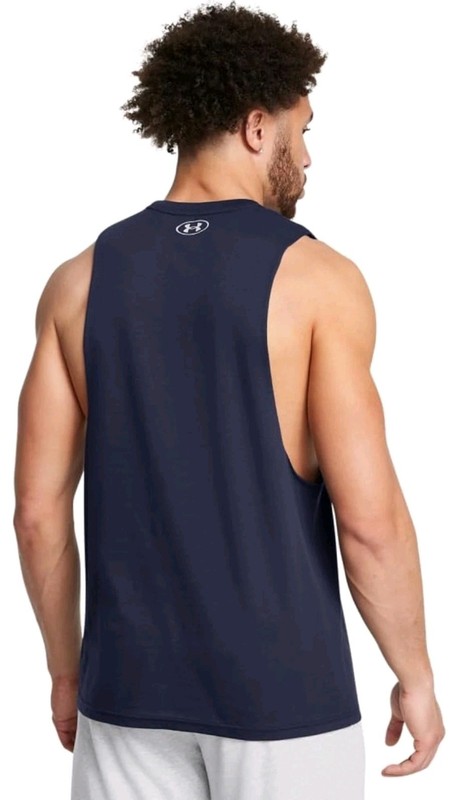 Under Armour UA Project Rock Payoff Graphic Tank Top Mens XL Navy NEW gallery