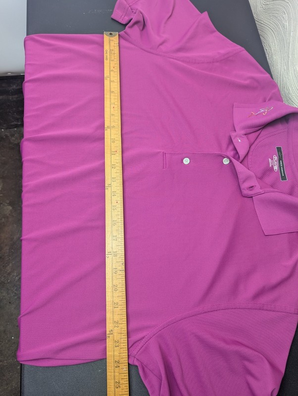 Greg Norman Play Dry Mens Extra Large XL TG Short Sleeve Polo Golf Shirt Magenta gallery