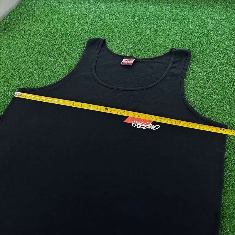 Rare Vintage 90s Mossimo Formula 1 Parody Surf Graphic Tank Top Size L gallery