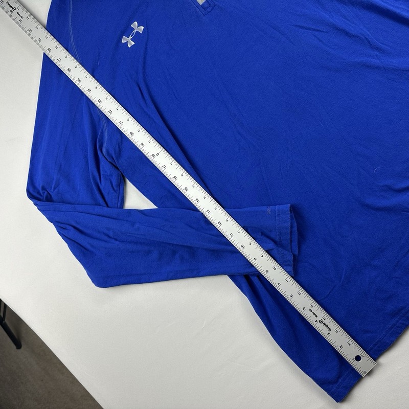 Under Armour Quarter Zip Cubs 2017 Pullpver Logo Men's XXL Royal Blue Stretch gallery