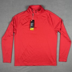 Under Armour Pullover Mens Large Red Long Sleeve 1/4 Zip Golf UPF 50+ Top NWT