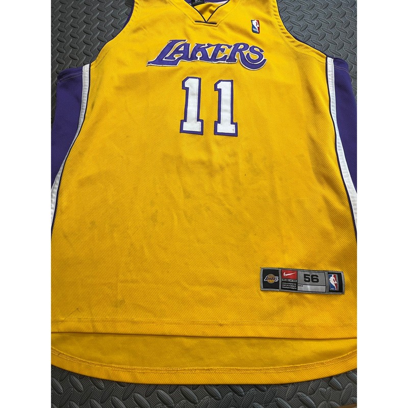 Karl Malone Team Nike Dri-Fit Lakers Authentic Jersey Home 56 3XL NBA Basketball gallery