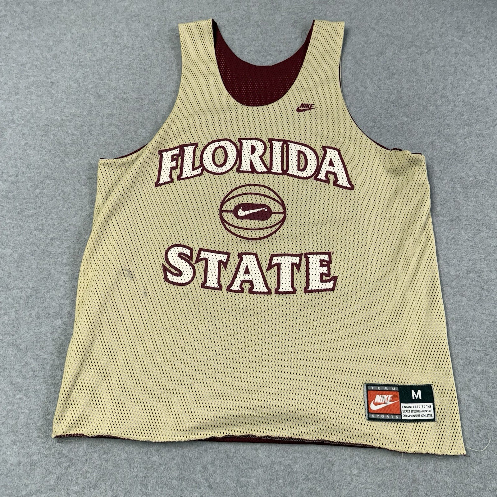 VTG Team Nike Florida State University Reversible Basketball Jersey NCAA Size M gallery