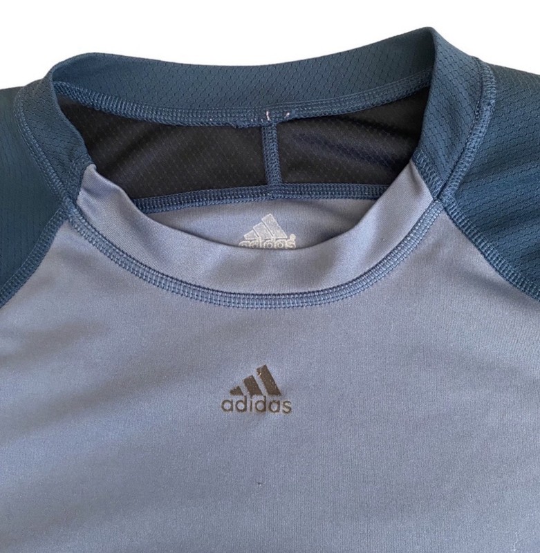 Adidas | Mens two tones of blue short sleeve shirt size XL gallery