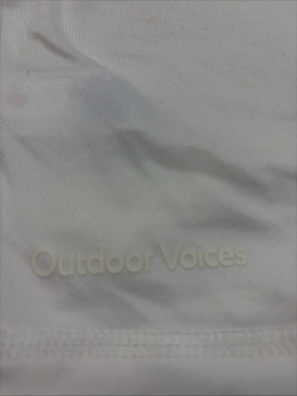 Outdoor Voices CloudKnit Tee White M Short Sleeve Bio Dry Anti Odor OV61101 gallery