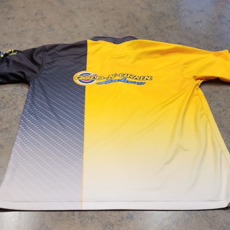 Atomic Industries 25th Anniversary Archery Jersey Black/Yellow Men's M 1/4 Zip gallery