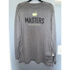 Masters Tech Active Augusta National Grey Long Sleeve Shirt | Size XL | Golf