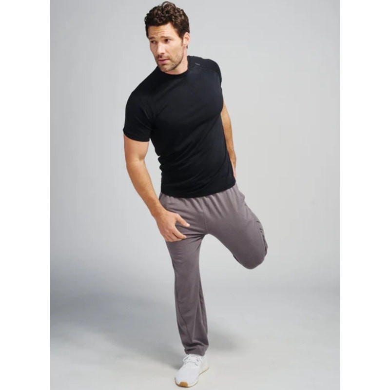 TASC Mens Carrollton Fitness T-Shirt Small Black Short Sleeve Organic Cotton NWT gallery