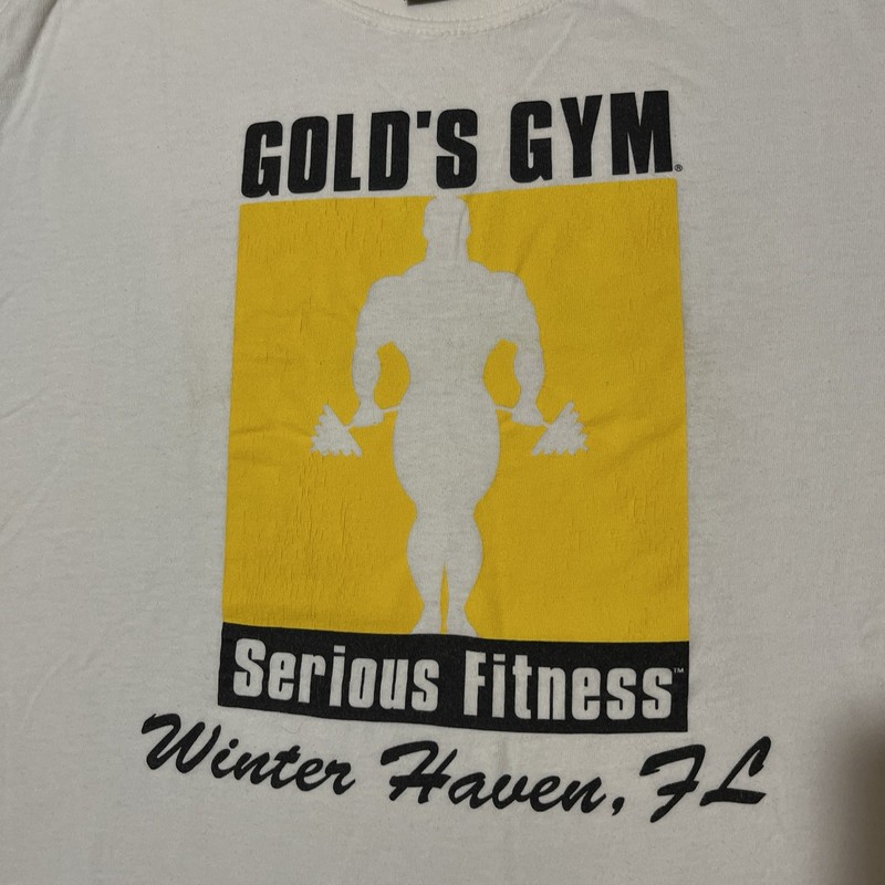 Golds Gym Venice California Bodybuilder USA Made Vintage 5K Charity Run Rare gallery