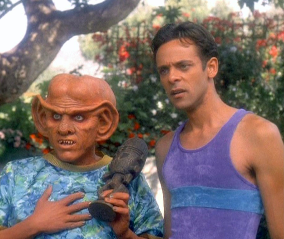 Bashir Risa Purple and Blue Velvet Tank Top Costume gallery