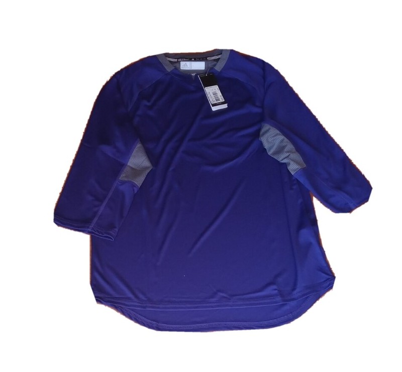 Adidas Climalite Gameday 3/4 sleeve Athletic Shirt 4882A Men’s Medium Purple gallery