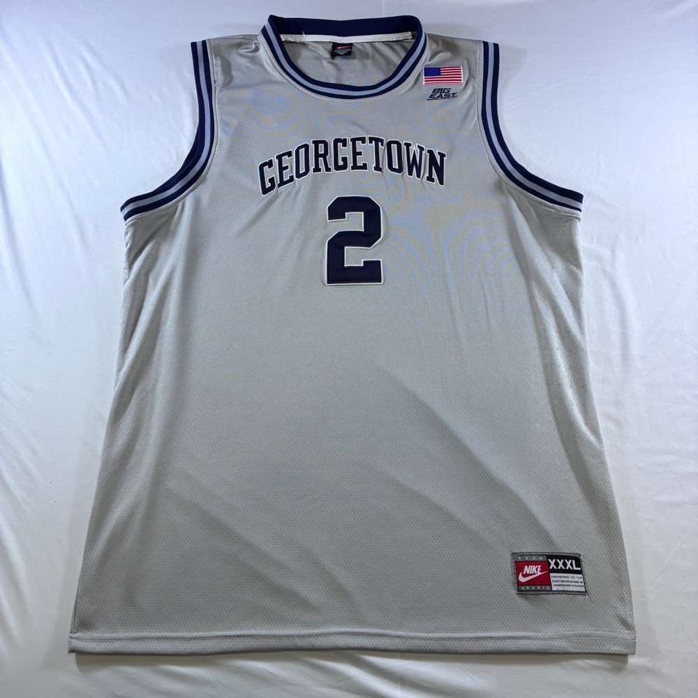 Nike Georgetown Hoyas Mac McClung #2 Basketball Jersey Grey XXXL Big East Mens