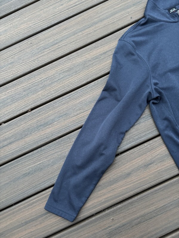 Oakley Software Baselayer Quarter Zip Blue Long Sleeve Pullover Mens L gallery