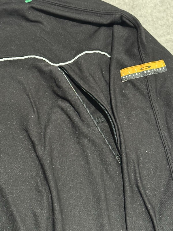 VTG Oakley Software Pullover Mens XXL Cycling Tech Stretch Half Zip Pockets Rare gallery