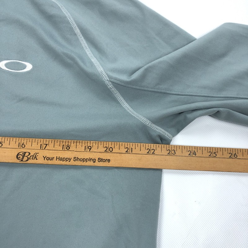 Oakley Men's M Hydrolix Performance Quarter Zip Pullover Activewear Shirt Green gallery