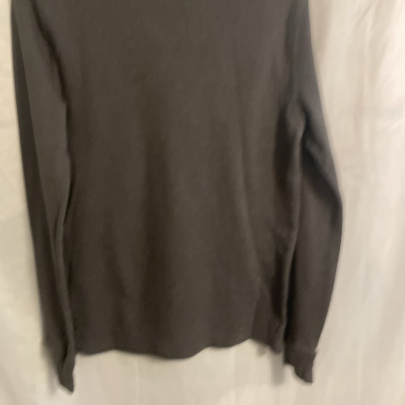 Men’s Caterpillar Long Sleeve Thermal Shirt Small Black Logo Waffle Knit CAT gallery