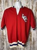 VINTAGE SPEEDLINE ATHLETIC WEAR JERSEY 1/4 ZIP Red White & Blue LCC Patch gallery