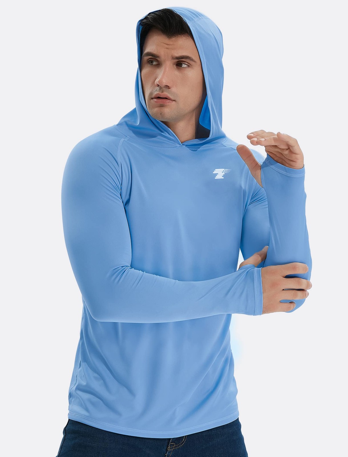 3 Pack Men's UPF 50+ Sun Protection Lightweight Hoodie Performance Long Sleev... gallery
