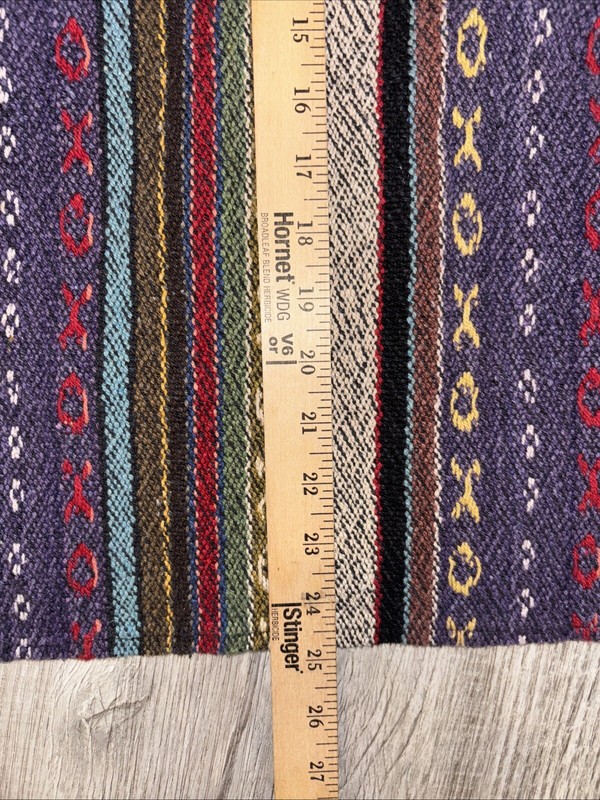 Mens Patchwork Hippy Winter Zip Jacket Hooded. Medium Drug Rug Poncho 0271 gallery