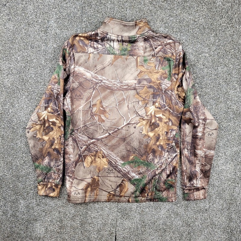 Under Armour 1/4 Zip Pullover Mens Medium Camo Hunting Realtree Xtra Lightweight gallery