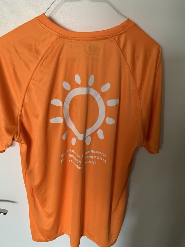 Set of 2 Men's Orange Poly Graphic Tee Size L Top gallery