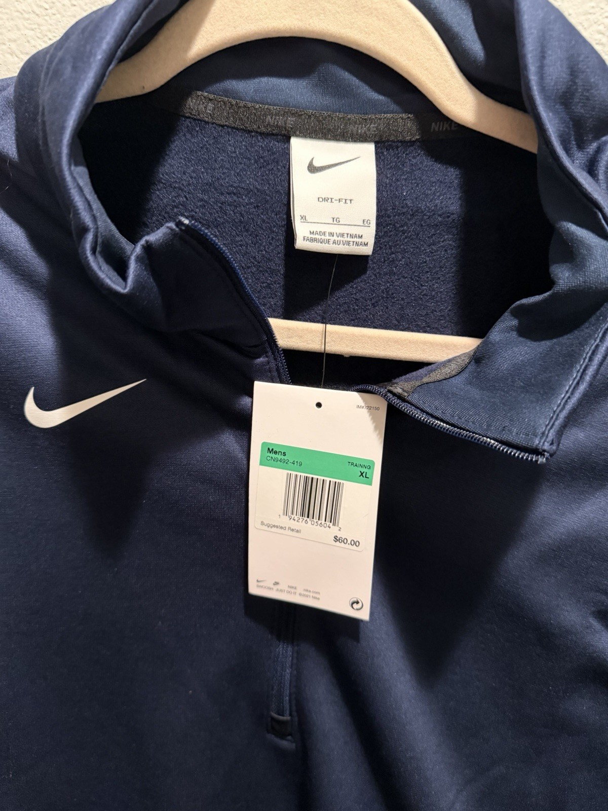 NIKE MEN'S THERMA LONG-SLEEVE 1/4-ZIP TRAINING TOP XL gallery