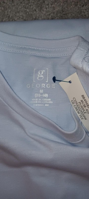 (3) NEW "George" T-SHIRTS MEN'S MEDIUM No Cats, No Dogs, Smoke Free gallery
