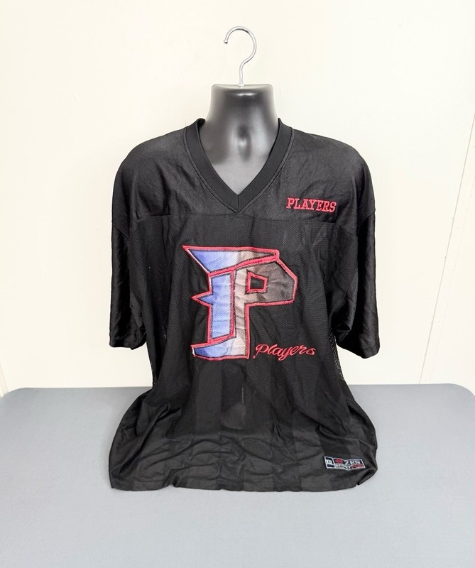 Vtg Playerz 69 Hip Hop Streetwear Football Jersey Size 2XL Black gallery