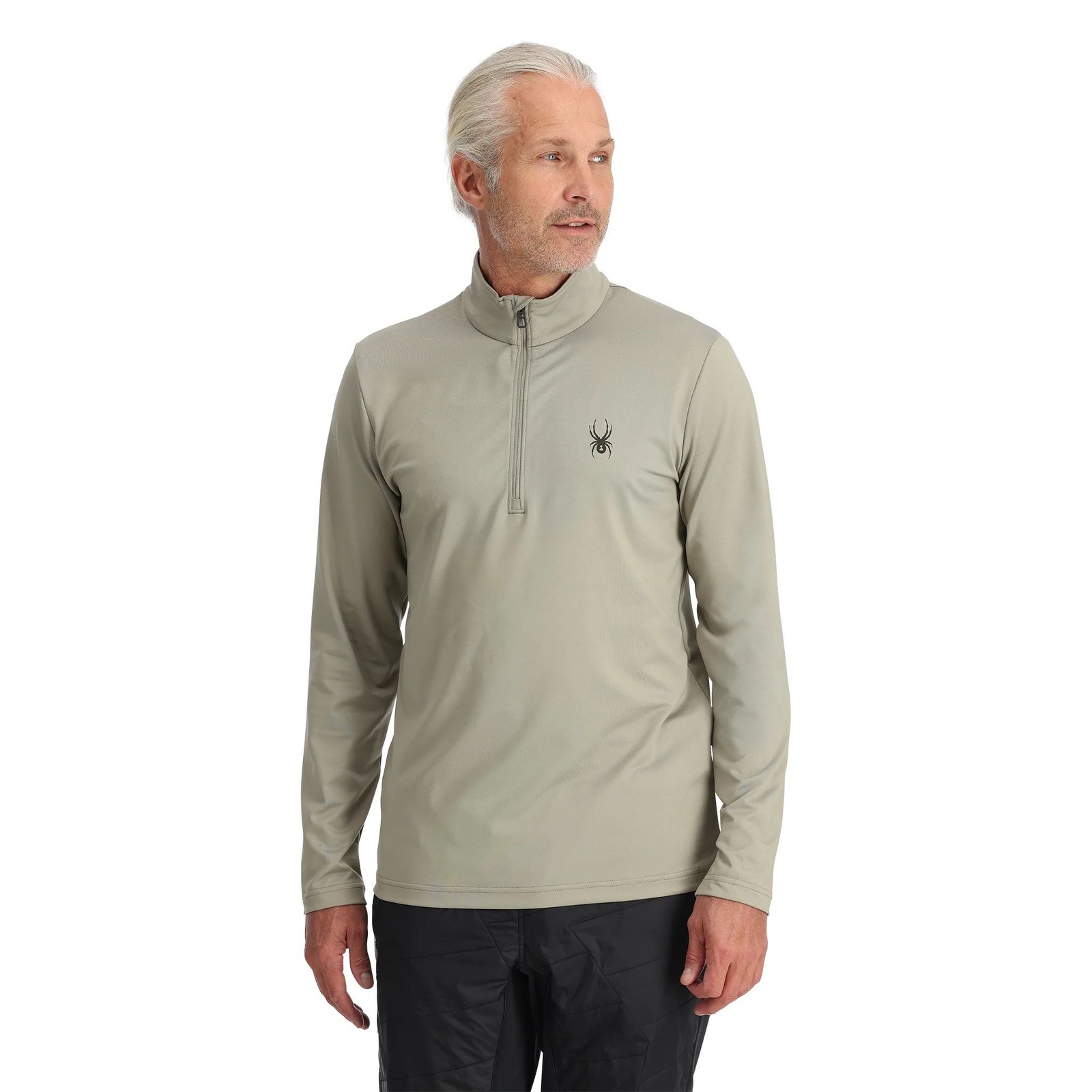 Spyder Prospect 1/2 Zip Men's Shirt, Concrete, X-Large gallery