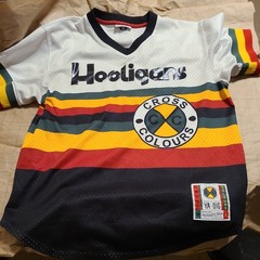 Bruno Mars Mithcell Ness x Cross Colours Jersey Mens sz Large 24K Tour Hooligans